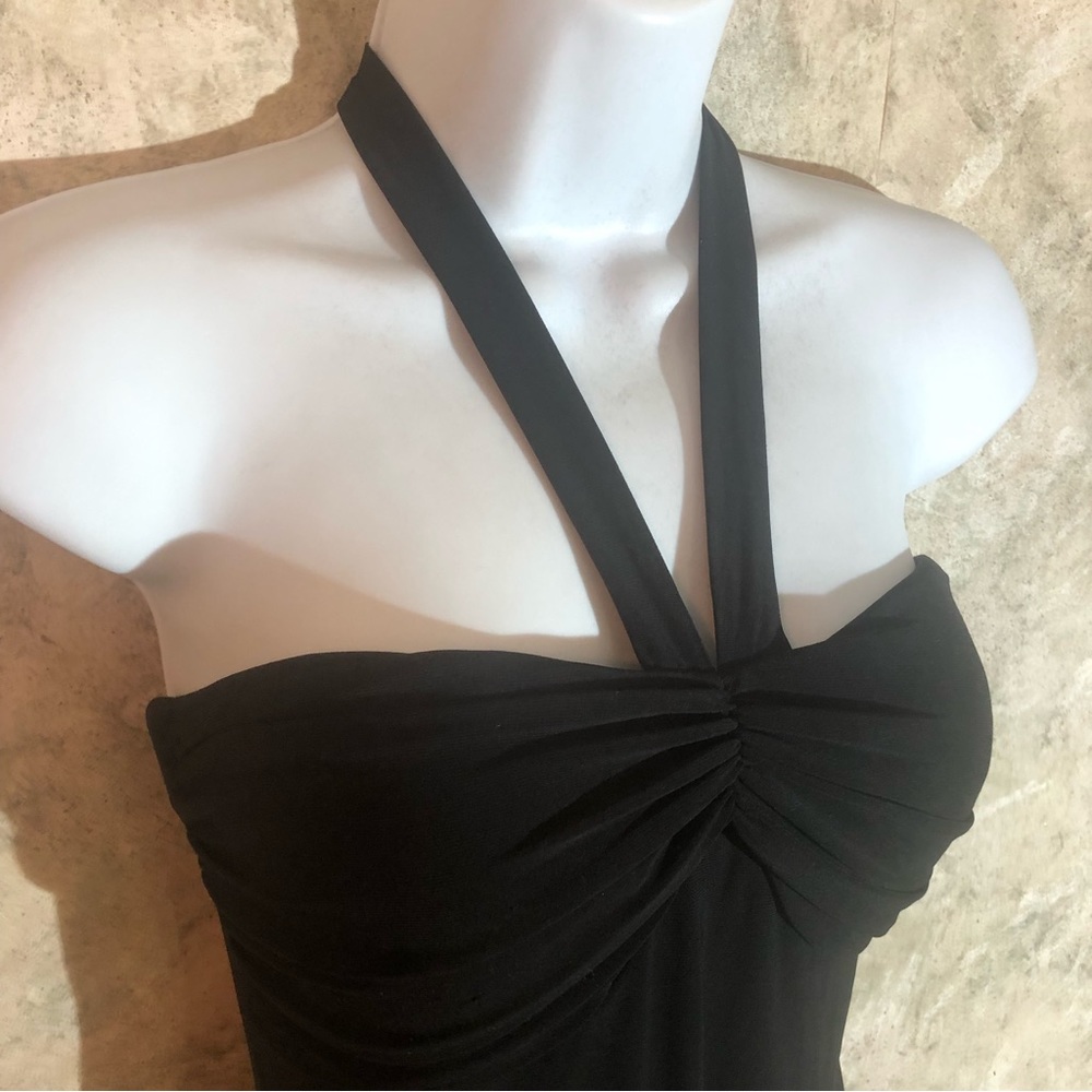 B. Darlin Strapless Laced Hem Black Dress - Picture 5 of 12